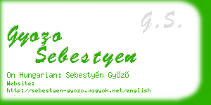 gyozo sebestyen business card